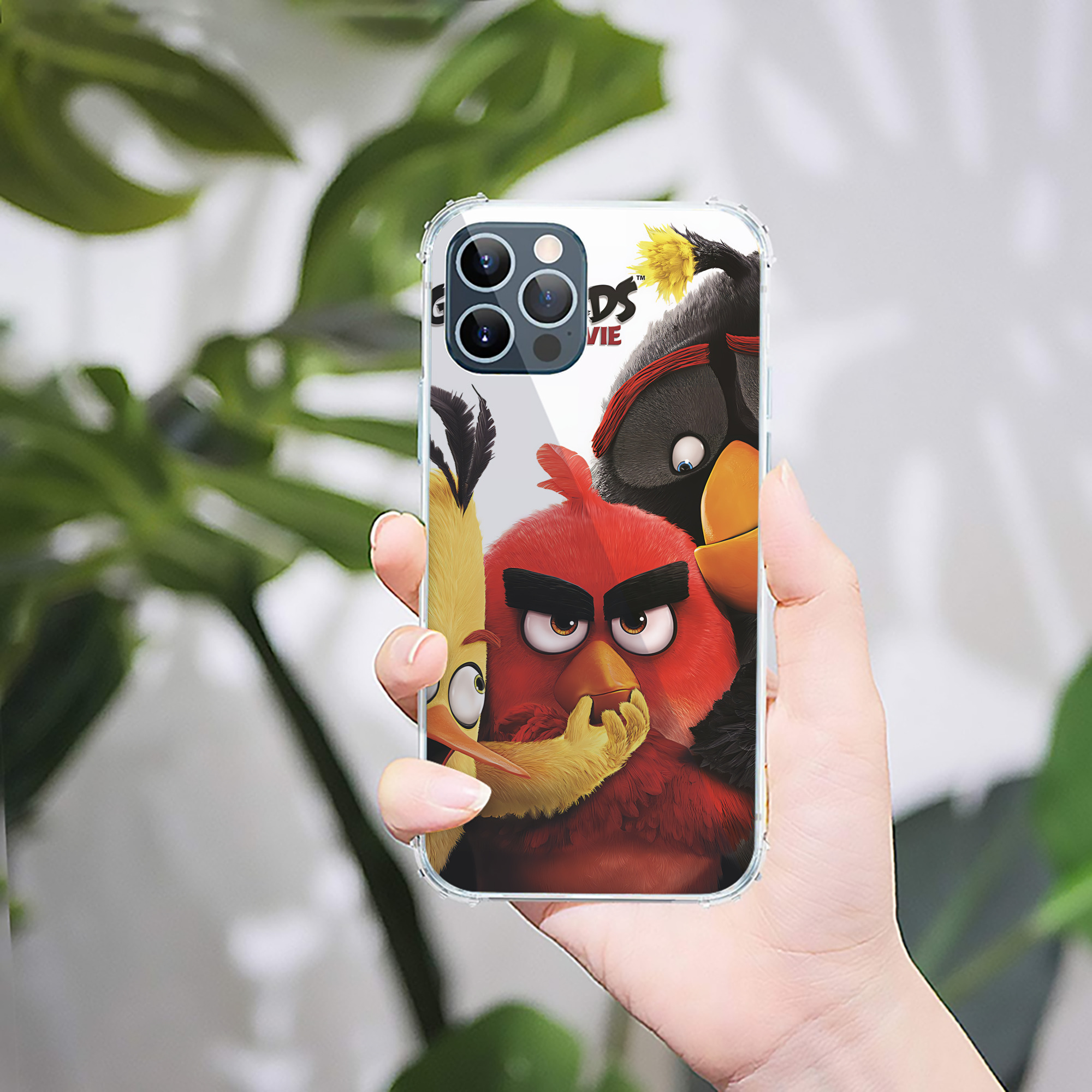（画像用） Angry Birds アングリーバード 【iPhone 12シリーズ対応】透明スマホケース（クリアソフトケース）